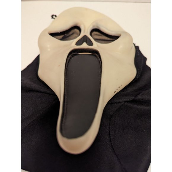 VTG Ghost Face Plastic/Rubber Horror Movie Halloween Mask Easter Fun long chin - Picture 8 of 10